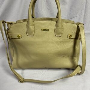 Mangano genuine leather bag. Lizard embossed